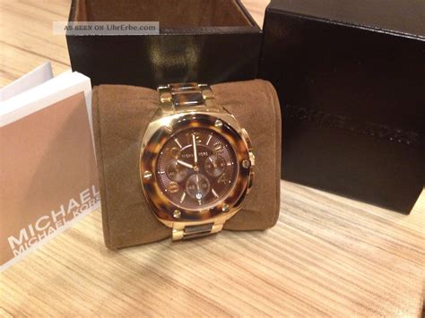 braune michael kors uhr|Michael Kors runway gold.